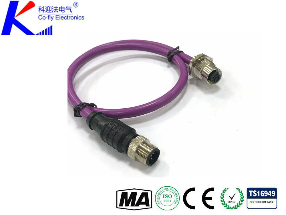 DP總線(xiàn)系統(tǒng)M12插座PROFIBUS 2芯-M12-B編碼前鎖數(shù)據(jù)連接器