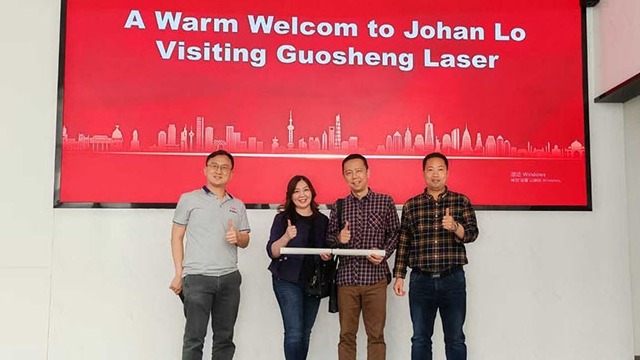Johan Lo總監(jiān)一行蒞臨西安國(guó)盛激光參觀交流