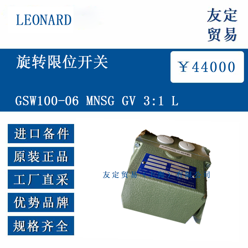 LEONARD GSW100-06 MNSG GV 3:1 L 旋轉(zhuǎn)限位開關(guān)